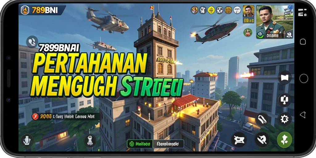 Tampilan gameplay Tower Defense yang mendebarkan di 789BNI.