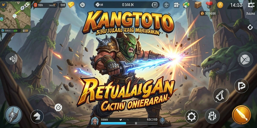 Gambaran aksi seru dalam gameplay KANGTOTO yang mendebarkan.