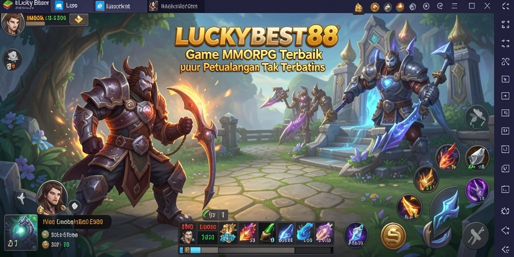 Tangkapan layar gameplay menunjukkan aksi epik di dunia <strong>LUCKYBEST88</strong>.