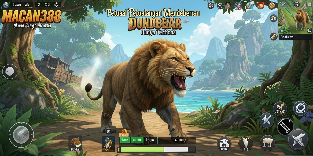 Tampilan gameplay seru dalam dunia terbuka MACAN388.