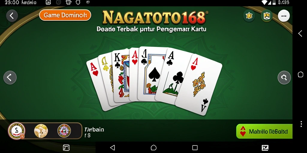 Tampilan gameplay seru NAGATOTO168 dalam permainan Domino.