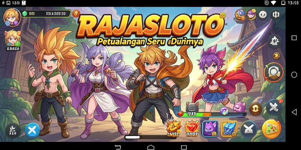 Tampilan gameplay seru di dunia Anime RAJASLOTO.