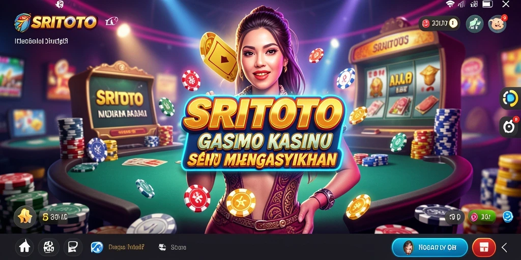 Menampilkan gameplay seru SRITOTO dalam dunia Kasino.